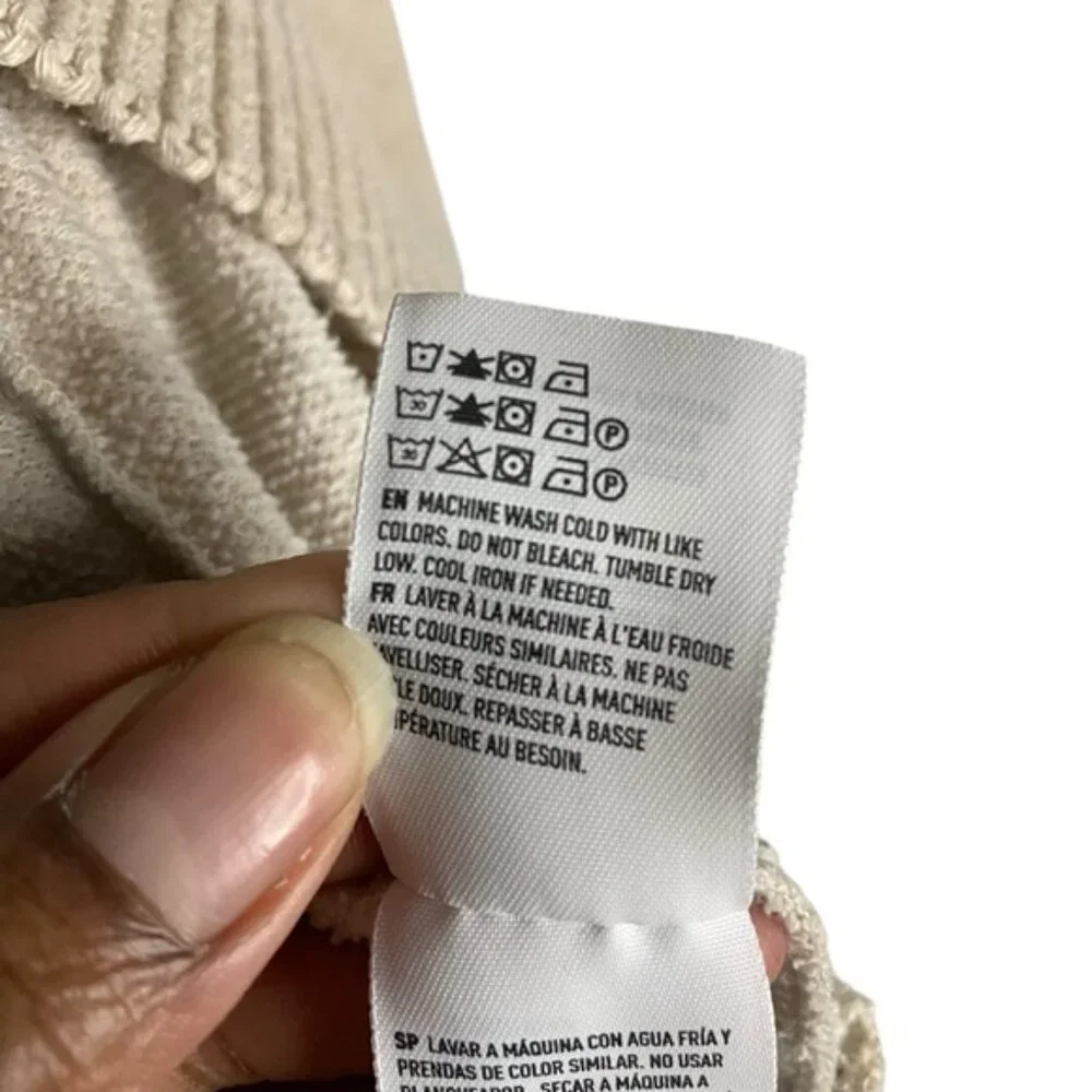 Aerie Women's Cream Open Front Knit Sweater Cardigan - Picture 7 of 9